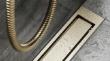 Unidrain Highline ramme - B�rstet messing - 900/10 mm