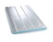 Nordic gulvvarmeplade m/ vendespor og alu t/ 12 mm r�r - h�jde 16 mm