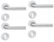 Beslagsboden Spar indend�rsgreb B235SNS - B�rstet rustfrit st�l - S�t � 4 stk