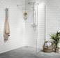 Alterna Vetro fast brusev�g 70x200 m/ EasyClean - Klar/Krom