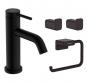 hansgrohe Tecturis S vandhane m/CoolStart, bundventil og tilbeh�r - Mat sort