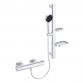 Ideal Standard Alu+ komplet brusesystem m/h�ndbruser - Silver