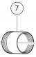 Outlet - B�rma Kappe t/kartouche f A5 - 1 stk. tilbage