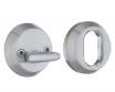 Beslagsboden vrider og cylinderring - B�rstet krom
