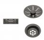Blanco InFino strainer og firkantet overl�bsskilt - Satin dark steel