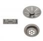Blanco InFino strainer og firkantet overl�bsskilt - Satin platinum