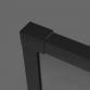Str�mberg udvidelsesprofil til Slide 2005x20mm - Mat sort
