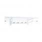 Lastein Sir James 7-65 hattehylde m/knager�kke og b�jlestang - Hvid/eg