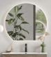Str�mberg semi rundt spejl 100 x 90 cm