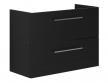 Dansani Mido+ underskab m/2 skuffer t/gulvafl�b - 80 - Sort struktur