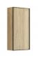 Dansani Luna Urban overskab - H�jreh�ngslet - Natur eg/Sort ramme