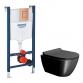 GSI Pura Ardesia 50 toiletpakke inkl. s�de m. softclose, cisterne og kobber betjening