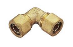 Vinkell&oslash;bende kompressionskobling - 15 x 15 mm