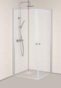 Hafa Igloo Pro Corner brusehj�rne 70x70 cm - Klart glas