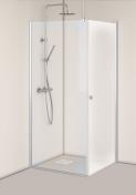 Hafa Igloo Pro brusehj�rne 70x70 cm - Klart/frostet glas