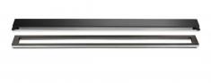 Unidrain afl�b 900 mm/10 mm ramme - B�rstet sort