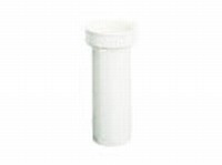 PP hvid tilslutningsr�r 1.1/2 - 40 mm - 120 mm