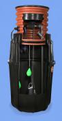 Wavin pumpebr�nd med sk�rende pumpe