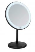 Wenko Onno kosmetikspejl t/bord med LED lys og 5 x forst�rrelse - Mat sort