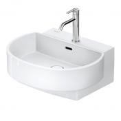 Duravit Balcoon 55 håndvask t/væg - 1 hanehul - Hvid - DuraShield