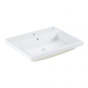 Grohe Cube 60 h�ndvask t/nedf�ldning - 1/3 hanehuller - Med overl�b - PureGuard