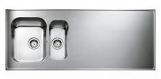 Intra AG14-KV st�lbordplade k�kkenvask - Vendbar - Dobbelt - 140 cm