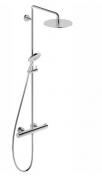 Duravit C.1 komplet brusesystem - Ø240 - Krom