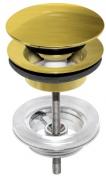 Gustavsberg push-down bundventil til vask - B�rstet messing