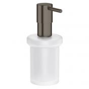 Grohe Essentials s&aelig;bedispenser - B&oslash;rstet hard graphite