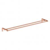 Damixa Zen dobbelt h�ndkl�destang 800 mm - B�rstet kobber
