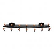 Lastein Sir James 5 knager�kke m/hylde og b�jlestang - Sort/valn�d