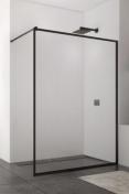 Bath fast brusev�g m/ramme - 90 cm - Mat sort