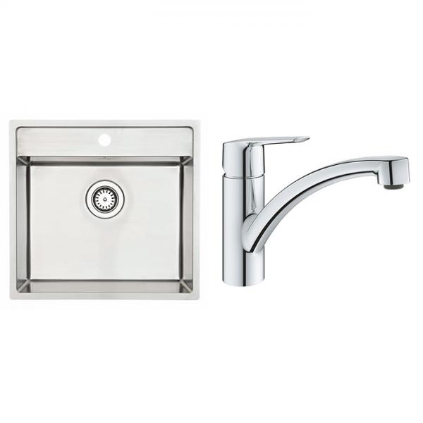 Lavabo Nexus 60 k&oslash;kkenvask M/Grohe start k&oslash;kkenarmatur