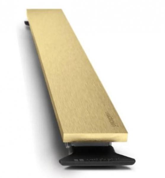 Unidrain Highline panel - B&oslash;rstet messing - 1000 mm