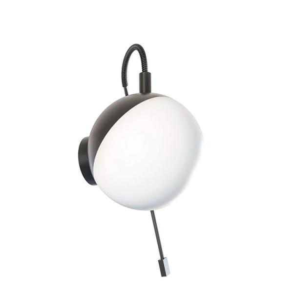 Dansani Bubble LED-lampe til spejl m/lysstyring &Oslash;120mm - Mat sort