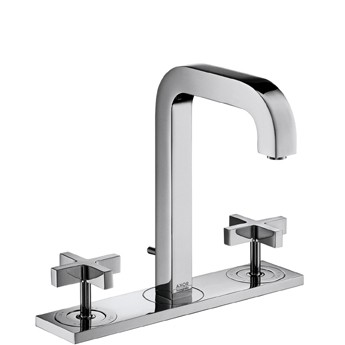 Hansgrohe AXOR Citterio 3-huls h&aring;ndvaskarmatur m/krydsgreb - Krom