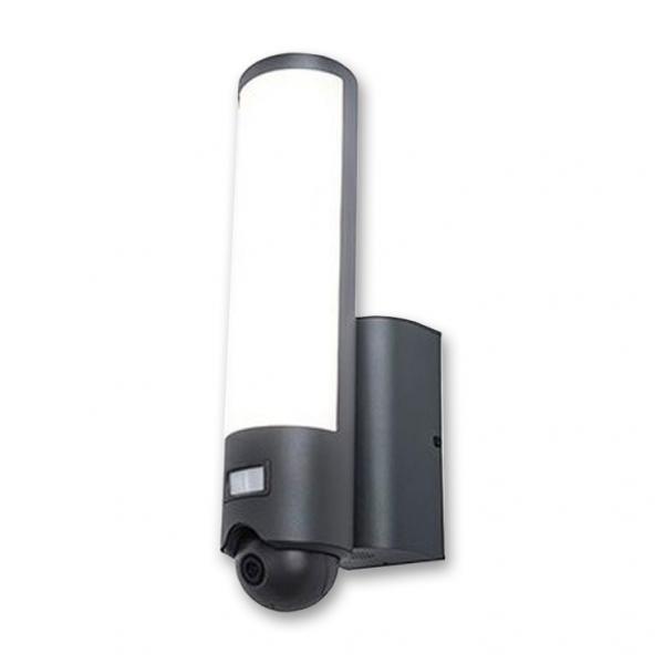 Lutec Security Elara udend&oslash;rslampe m/kamera, lyd og sensor - M&oslash;rkegr&aring;