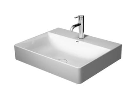 Duravit Durasquare 60 h&aring;ndvask t/v&aelig;g eller m&oslash;bel - Wondergliss