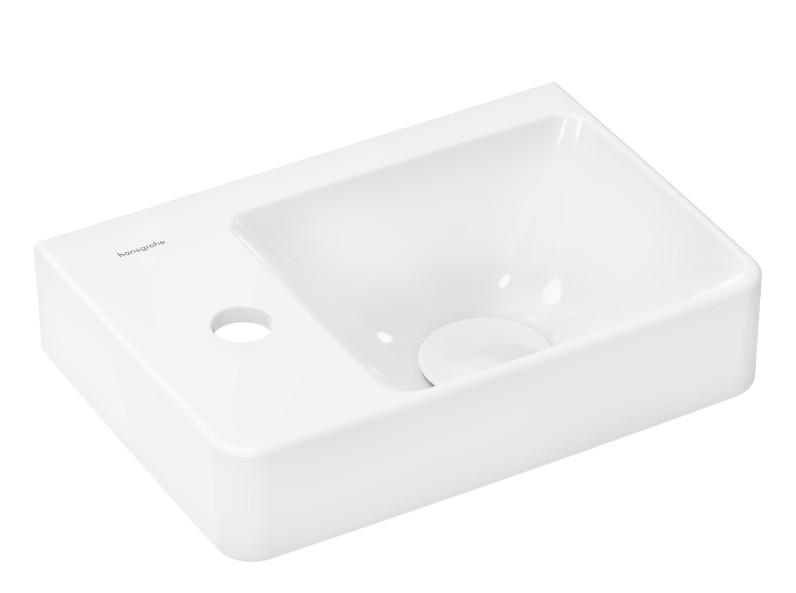 hansgrohe Xelu Q 36 mini h&aring;ndvask t/v&aelig;g - Hanehul til venstre - SmartClean
