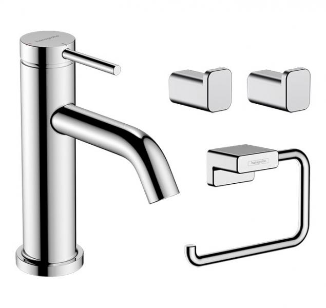 hansgrohe Tecturis S vandhane m/CoolStart, bundventil og tilbehør - Krom hansgrohe Tecturis S vandhane m/CoolStart, bundventil og tilbehør - Krom