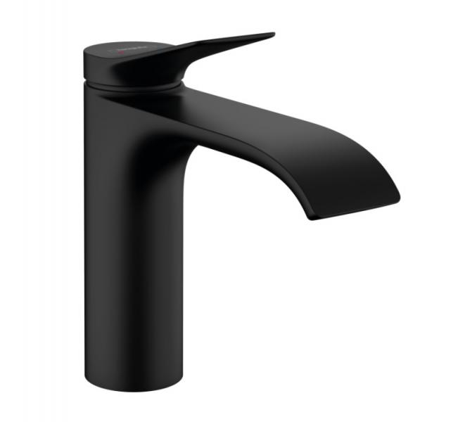 Hansgrohe Vivenis 110 håndvaskarmatur m/løft-op bundventil og CoolStart - Mat sort Hansgrohe Vivenis 110 håndvaskarmatur m/løft-op bundventil og CoolStart - Mat sort
