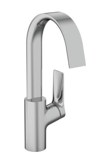 Hansgrohe Vivenis 210 h&aring;ndvaskarmatur m/svingtud og l&oslash;ft-op bundventil - Krom