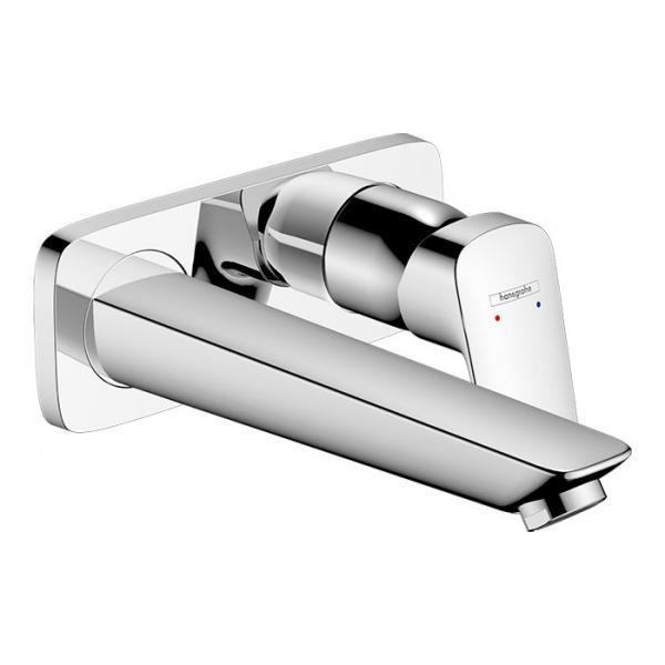 hansgrohe Logis h&aring;ndvaskarmatur til 2-huls indbygning i v&aelig;g 19,5 cm - Krom