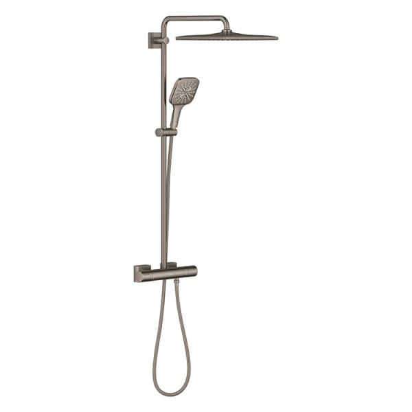 Grohe Rainshower SmartActive 310 Cube brusesystem - Børstet hard graphite Grohe Rainshower SmartActive 310 Cube brusesystem - Børstet hard graphite
