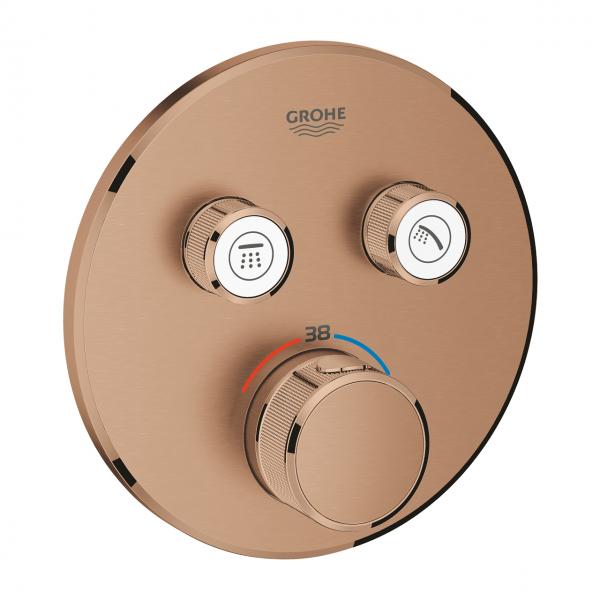 Grohe SmartControl termostat til indbygning - B&oslash;rstet warm sunset