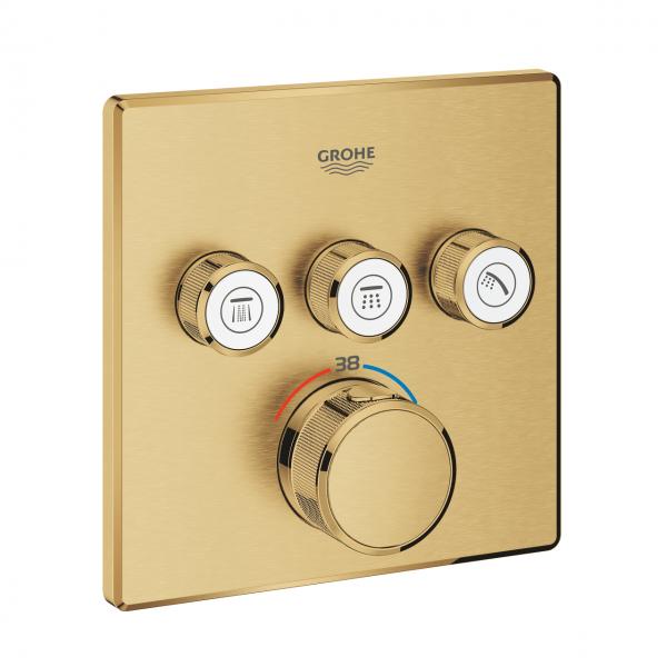 Grohe SmartControl indbygningsarmatur med 3 udtag - Børstet cool sunrise Grohe SmartControl indbygningsarmatur med 3 udtag - Børstet cool sunrise