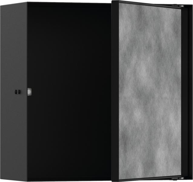 Hansgrohe XtraStoris indbygget hylde med flisebar l&aring;ge 300x300x140 - Mat sort