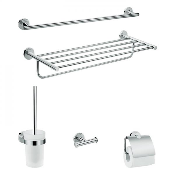 hansgrohe Logis Universal 5-i-1 tilbehørssæt - Krom hansgrohe Logis Universal 5-i-1 tilbehørssæt - Krom