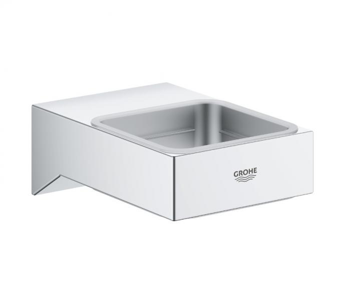 Grohe Selection Cube holder til s&aelig;bedispenser, s&aelig;besk&aring;l og glas