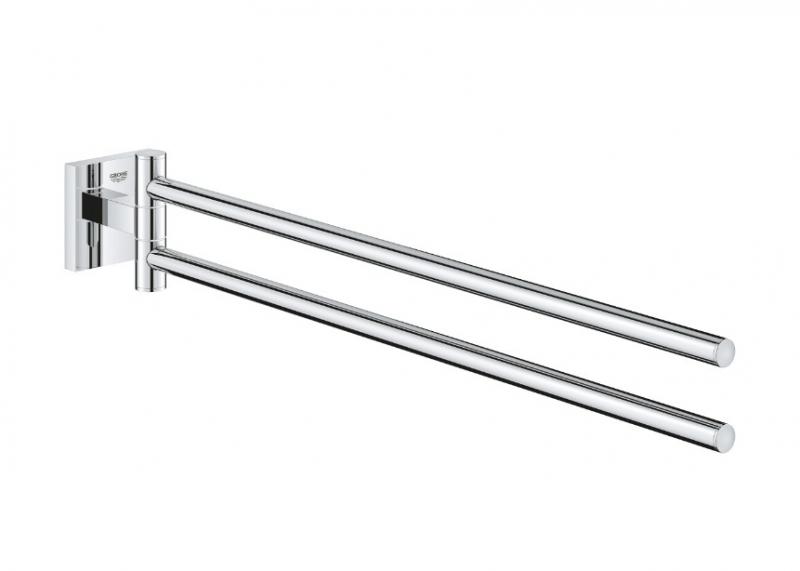 Grohe Start Cube dobbelt svingbar håndklædeholder - Krom Grohe Start Cube dobbelt svingbar håndklædeholder - Krom